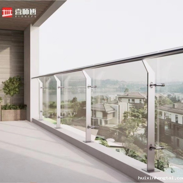 户外304不锈钢玻璃护栏 户外304不锈钢玻璃护栏